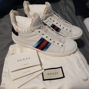 Gucci Lace High Top Sneakers